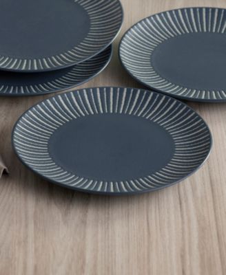 Set of 4 Colorwave Stripe Coupe Accent Plates
