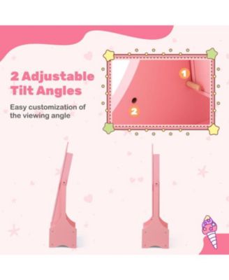 Kids Jewelry Armoire Cabinet with Storage and 2 Tilt Angles