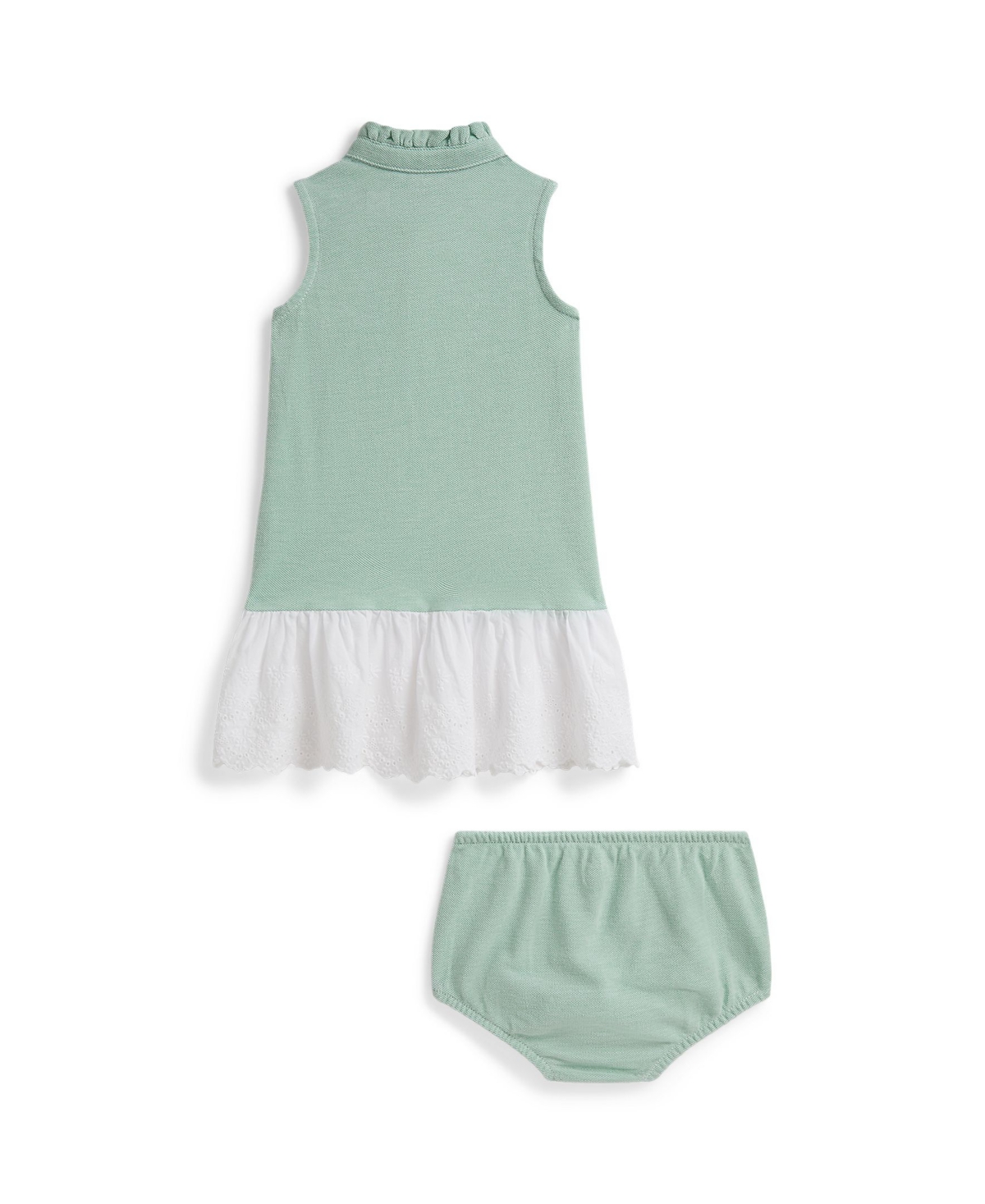 Polo Ralph Lauren Baby Girls' Sleeveless Dress and Bloomer, 2-Piece Set