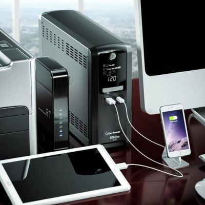 CST135UC 1350VA/810W Simulated Sinewave LCD Battery Backup UPS System, Black