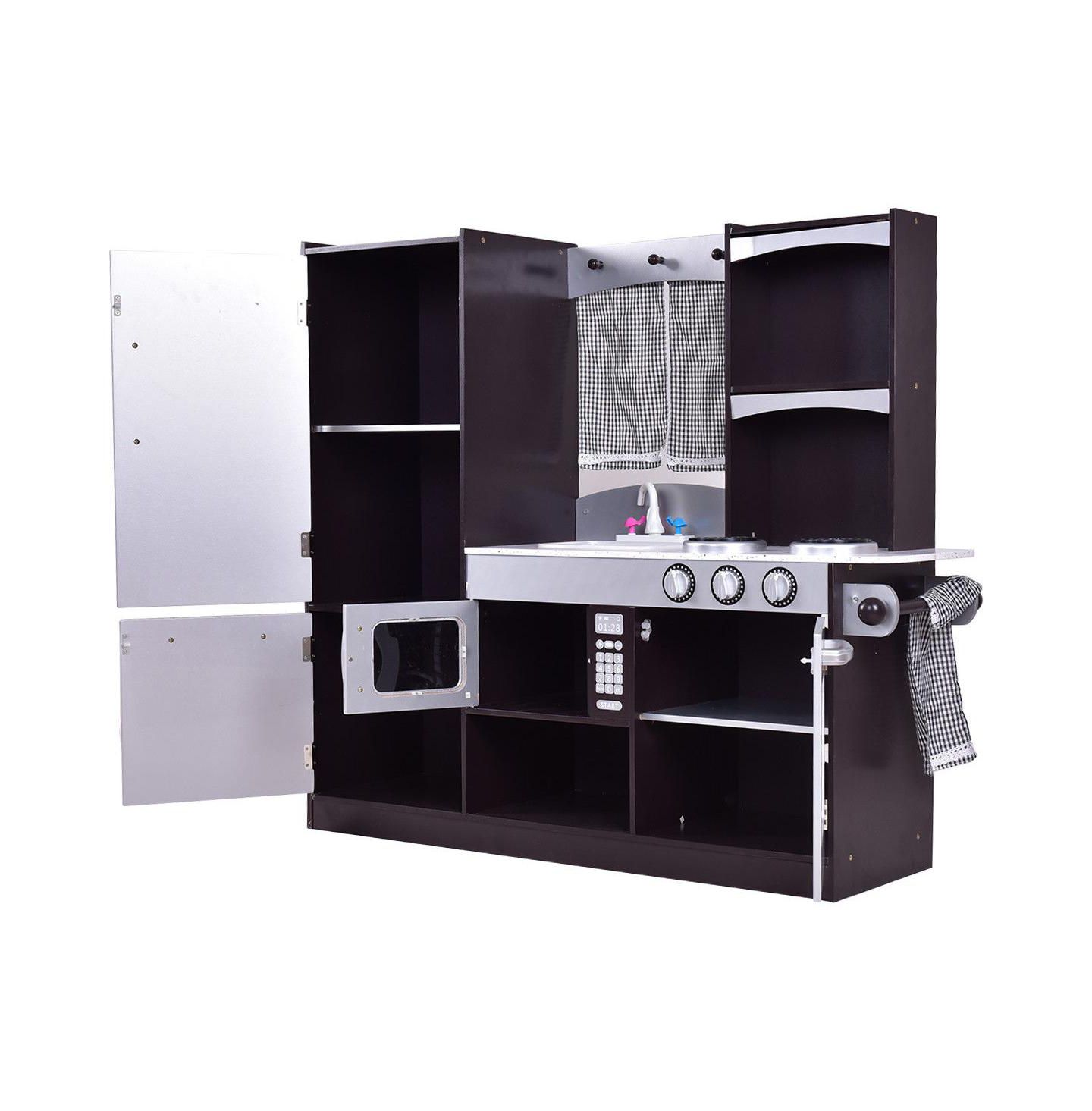 Детская игрушка SUGIFT Wooden Modern Play Kitchen, Ages 3+, цвет: Серебряный — фото 8