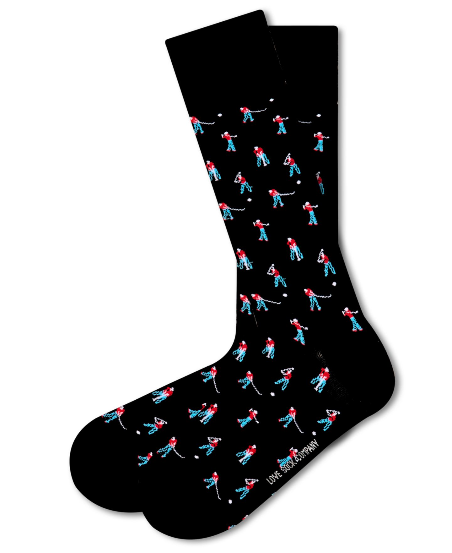 Носки Golf для мужчин — Love Sock Company, цвет: Чёрный — фото 2