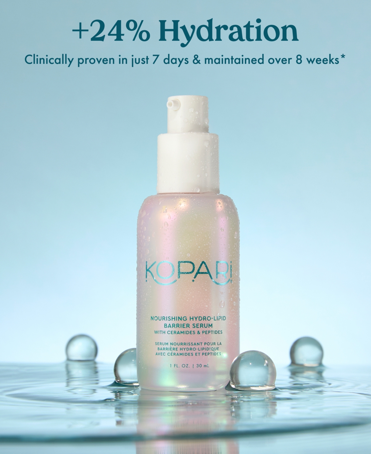 Kopari Beauty Nourishing Hydro-Lipid Barrier Serum, 1 oz.