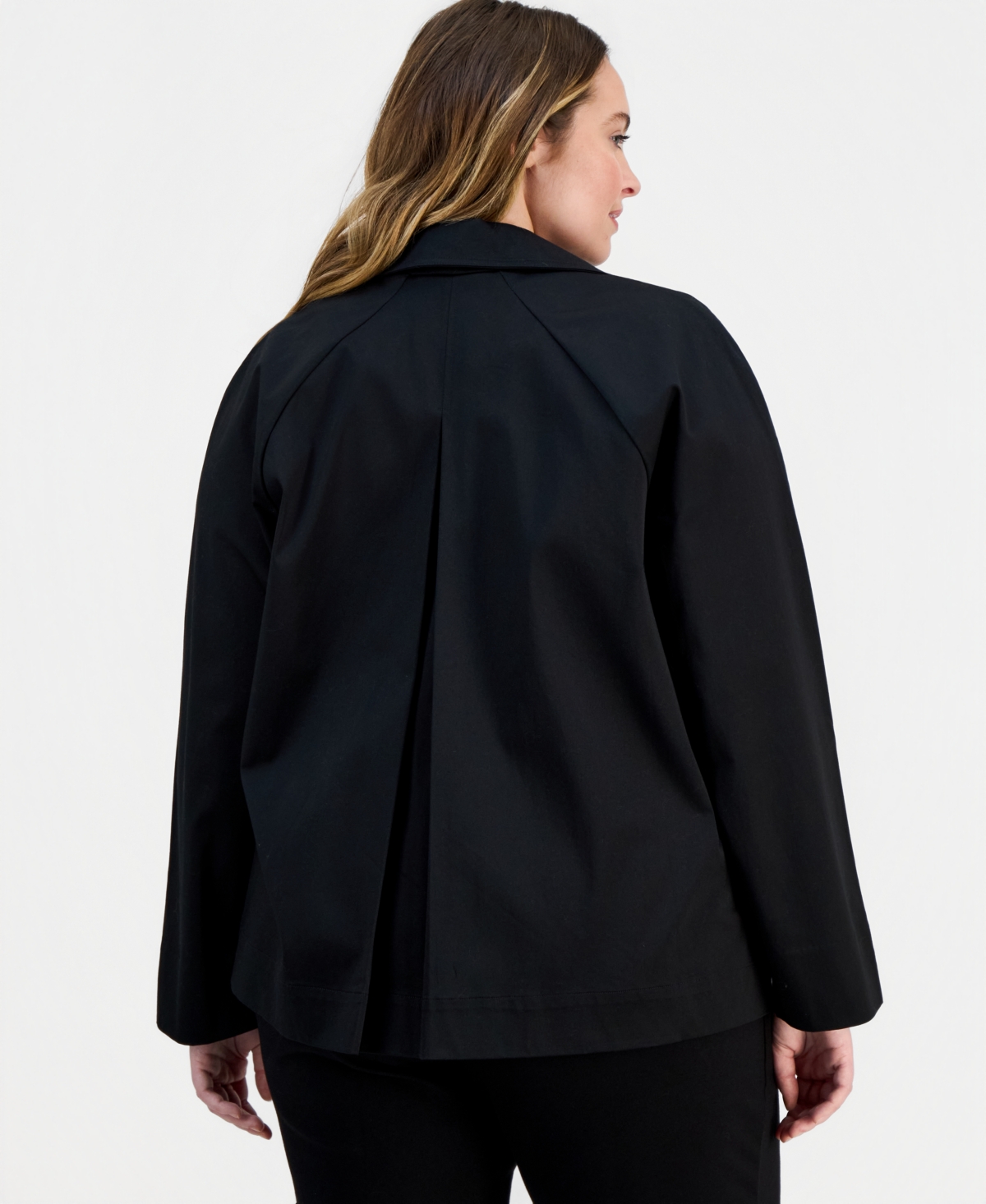 Anne Klein Essentials Plus Double-Breasted Blazer