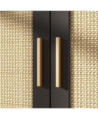 1 PC Wooden Cat Box Enclosure With Lock Sisal Door, Cat Washroom，Storage for Living Room