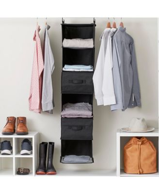 Wide Closet Organizer Drawers 2 Pack, Black