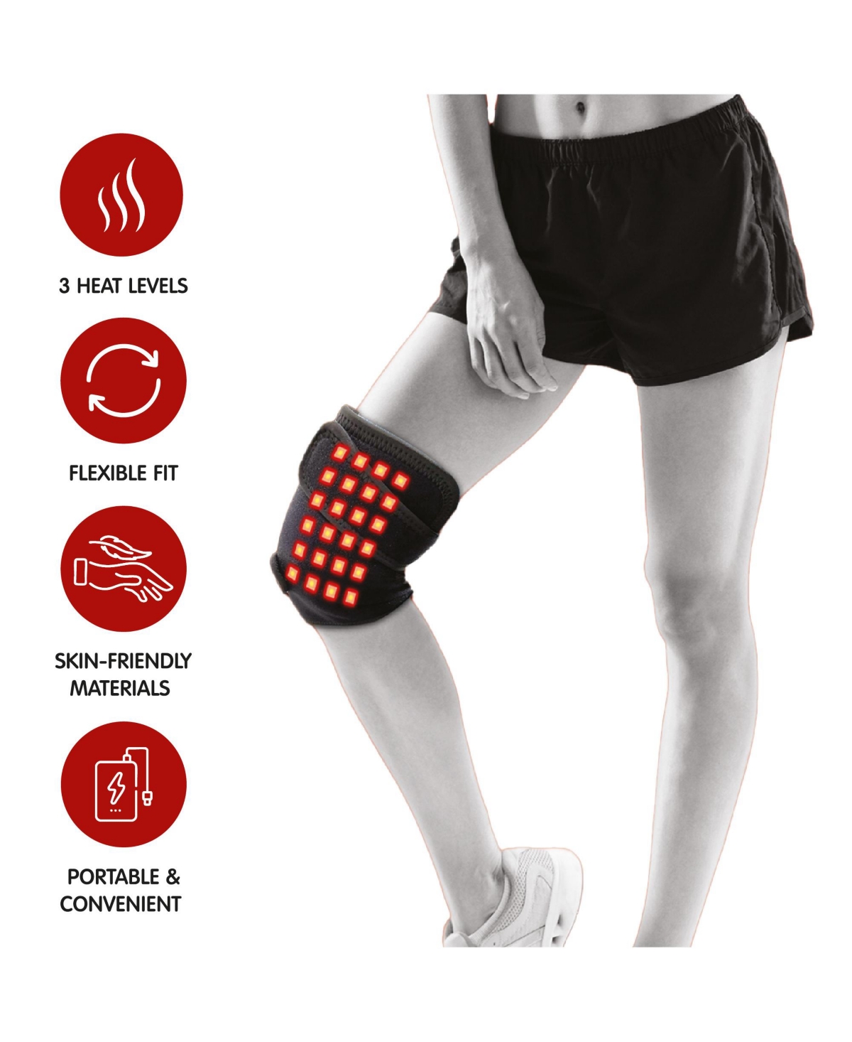Pursonic Red Light Therapy Knee Pad – Targeted Relief for Knee Pain, Stiffness & Recovery