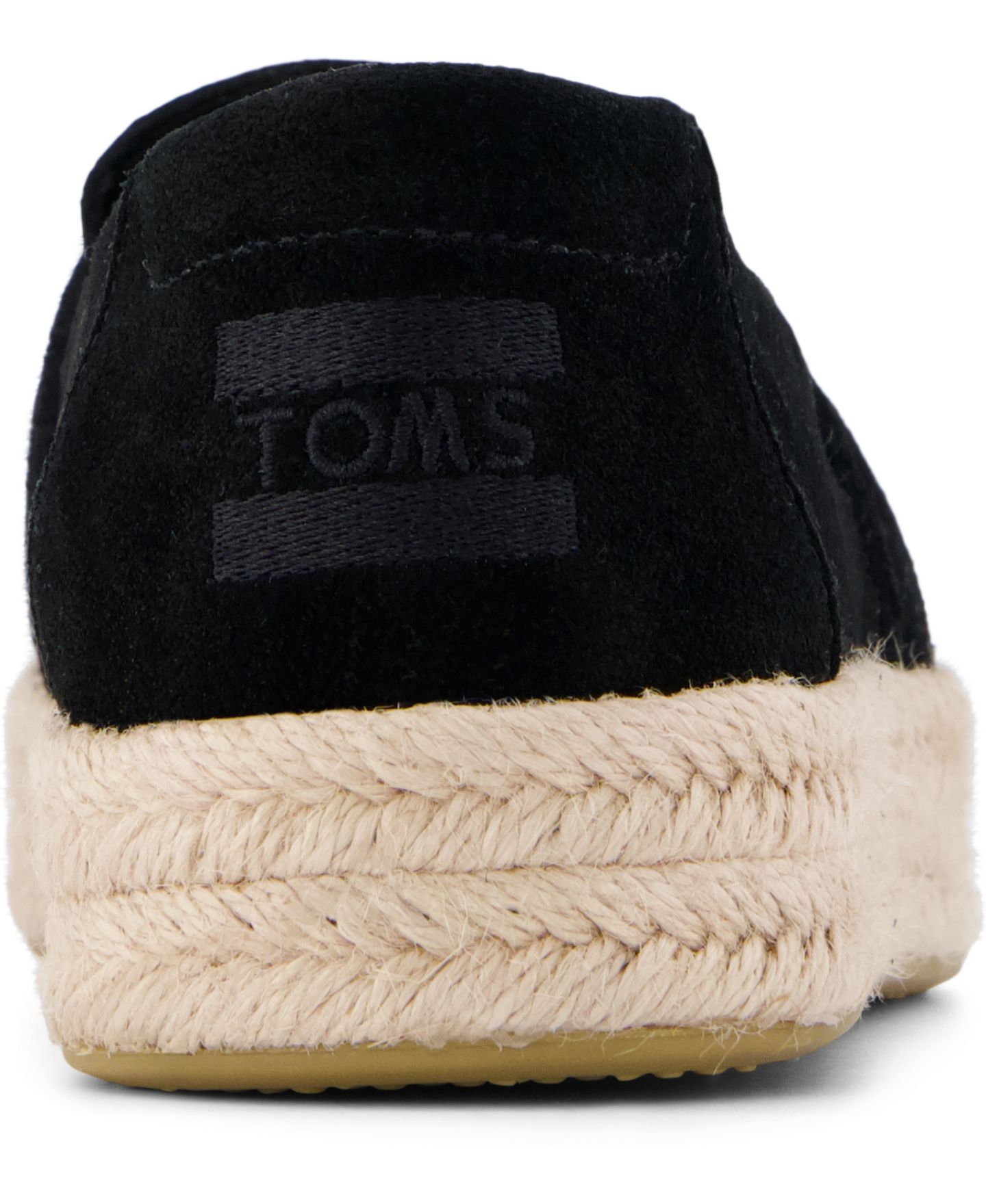 Женские туфли TOMS Blakely Slip-On Espadrilles, цвет: Чёрный замшевый — фото 3