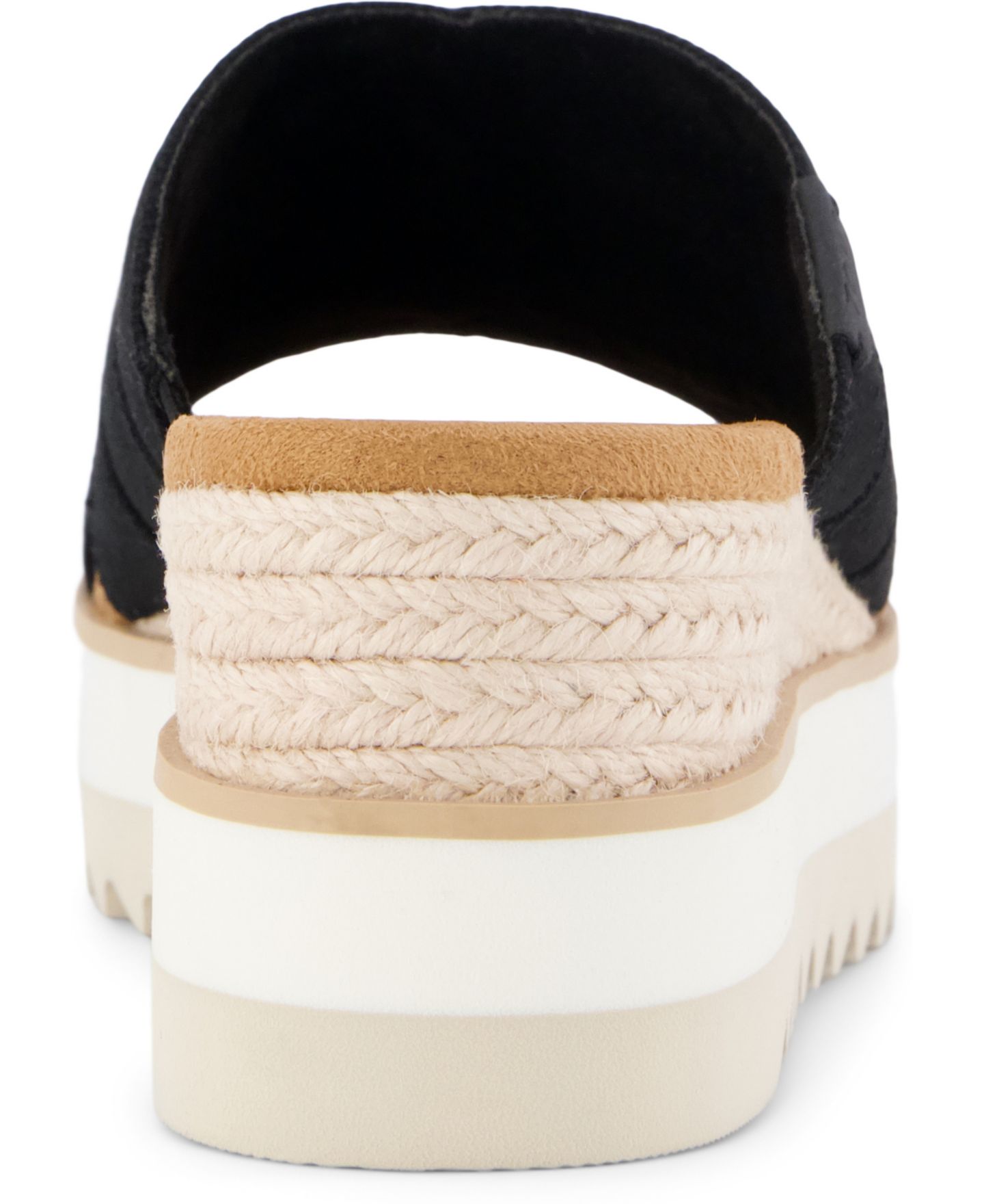 Женские сандалии TOMS Diana Crossover Mule Wedge Sandal, цвет: Чёрный холщовый — фото 3