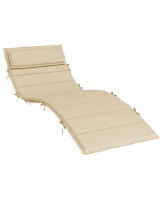 Set of 1 Sun Lounger Cushion   fabric 70.9" x 23.6" x 1.6