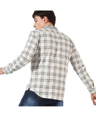Men's Multicolour Checkered Regular Fit Casual Shirt