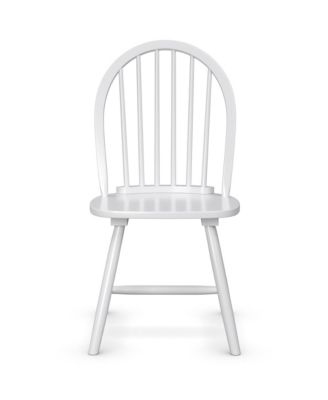 Set of 4 Vintage Windsor Dining Side Chair Wood Spindleback Kitchen Room