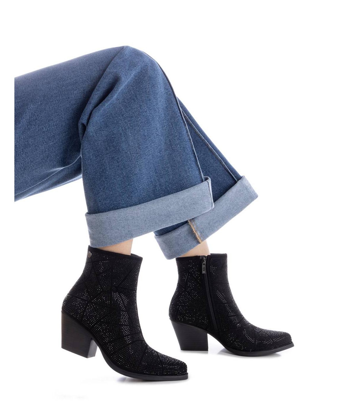 Xti Women's Suede Heeled Ankle Booties