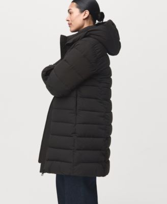 Women's Hood Midi Quilted Anorak