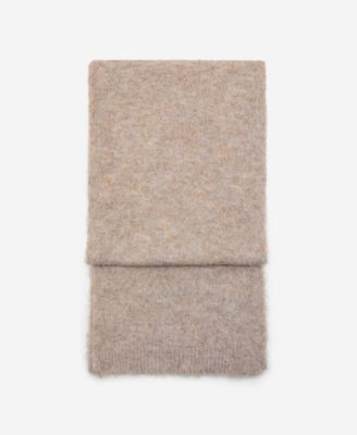MANGO - Women's Plain Knitted Scarf