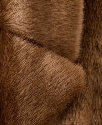 Women's Fur-Effect Belt Coat