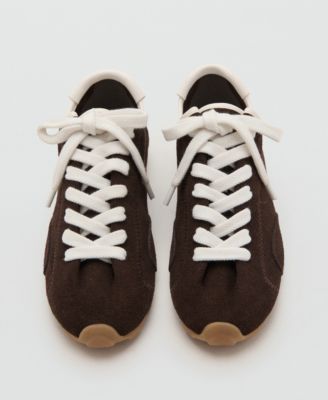 Women's Suede Contrast Sneakers