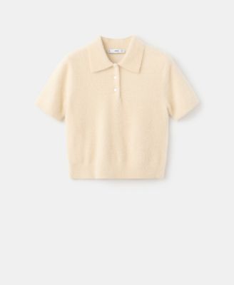 Women's Fur-Effect Polo-Neck Sweater