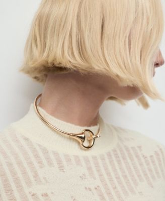 Women's Openwork Knitted Floral Sweater