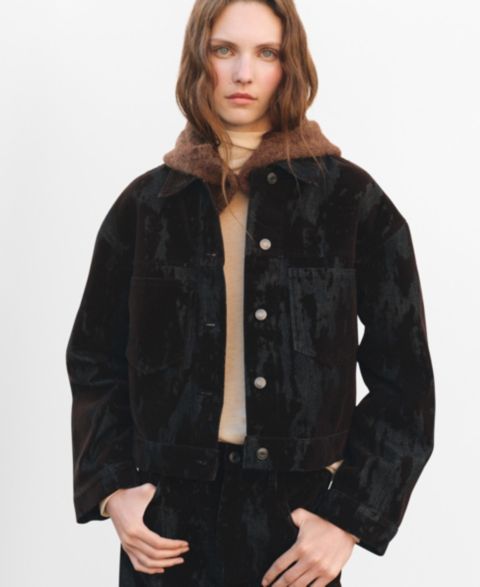 Женские куртки MANGO Women's Devore Denim Jacket