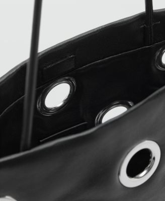 Women's Eyelets Detail Shoulder Bag