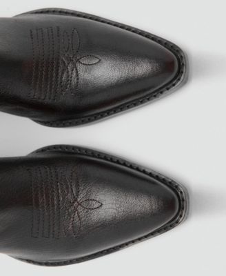 Women's Leather Pointed Ankle Boots