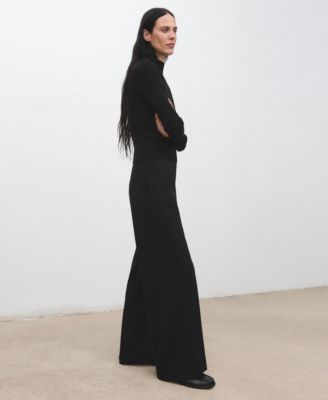 Women's Elastic Waist Straight-Fit Pants