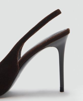 Women's Velvet Heeled Shoes