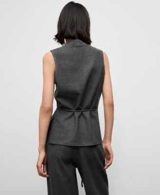 Women's Belt Turtleneck Top