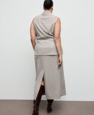 Women's Elastic Waist Long Skirt