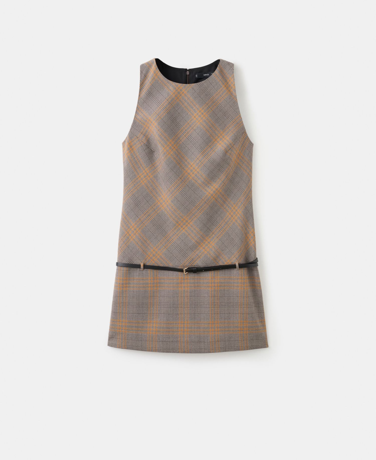 Women's Check Belt Dress