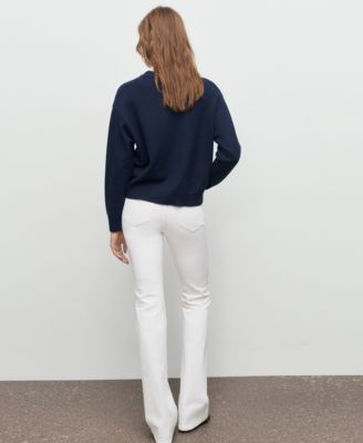 Women's Round-Neck Knitted Sweater