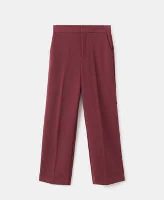 Women's High-Waist Straight Pants