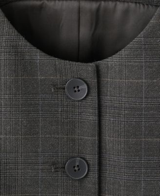 Women's Check Suit Vest