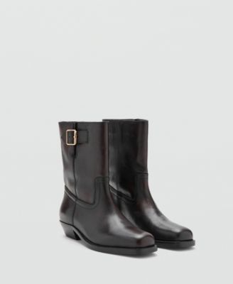 MANGO - Women's Buckle Ankle Boots