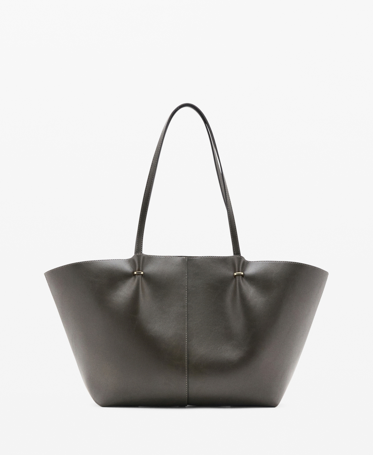 Mango Women's Metallic Details Shopper Bag