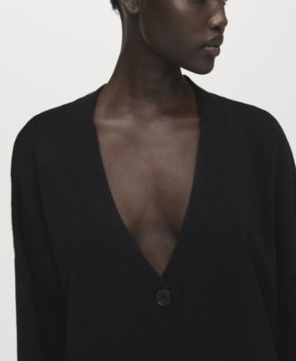 Women's Oversized V-Neck Cardigan