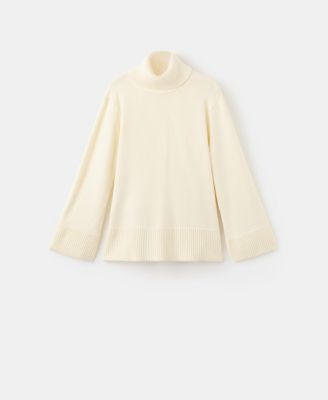 Women's Slits Turtleneck Sweater