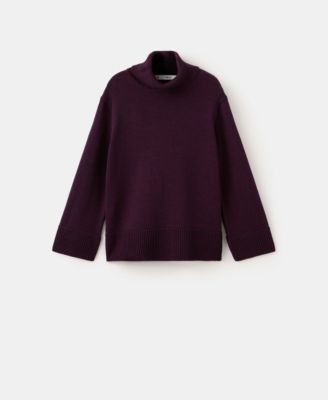 Women's Slits Turtleneck Sweater