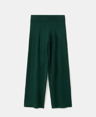 Women's Stitching Detail Knitted Pants