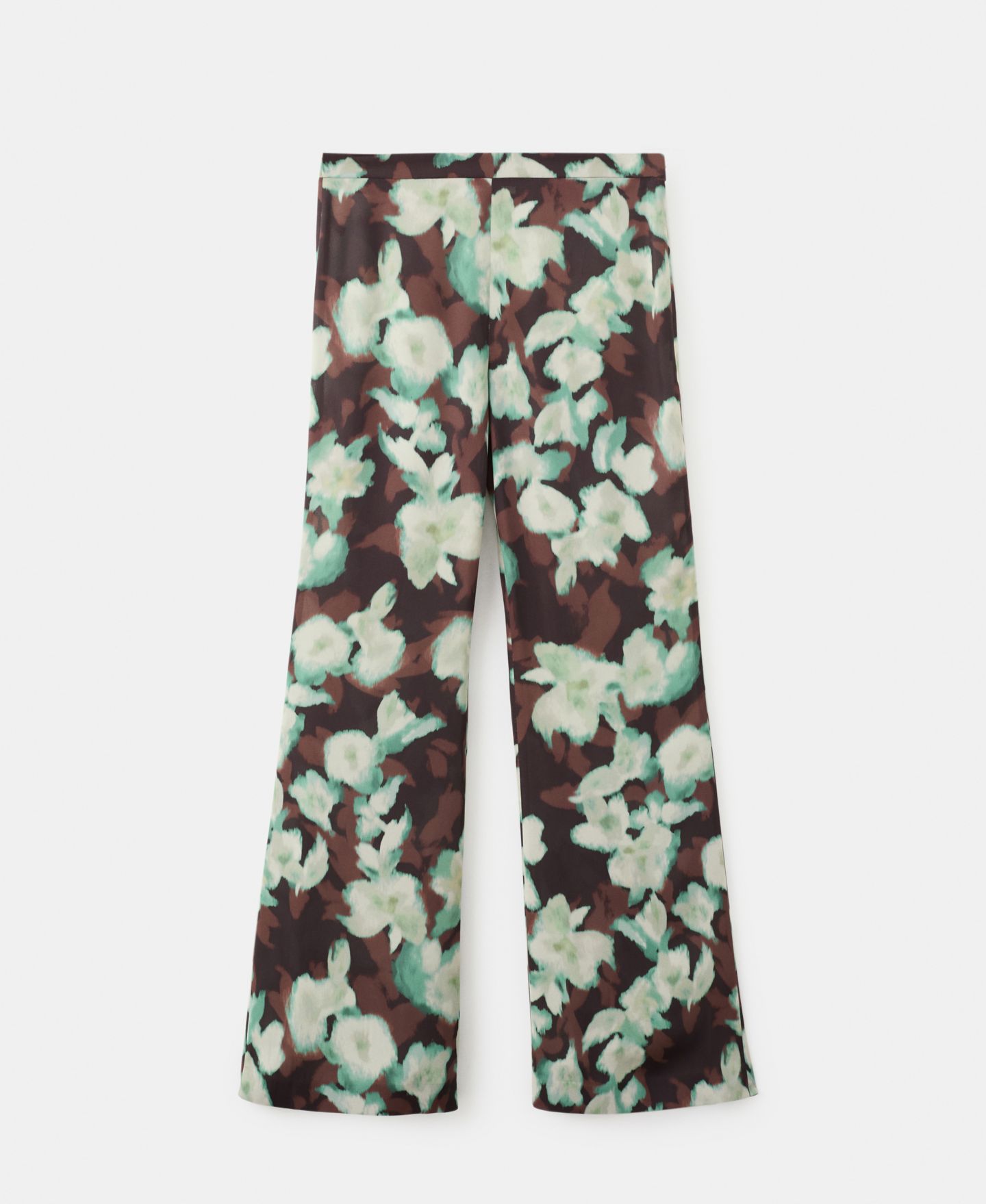 Женские брюки Mango Printed Flared, цвет: Зелёный — фото 5
