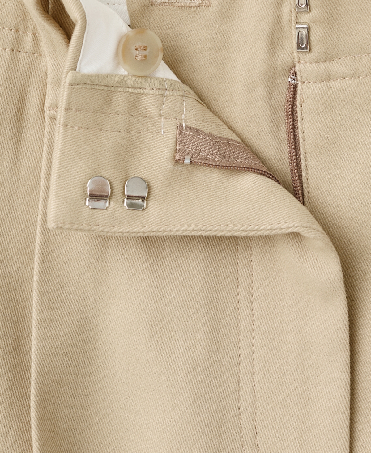 Mango Women's Straight-leg Pleated Denim Trousers In Sand