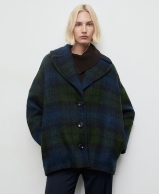 MANGO - Women's Oversized Check Coat