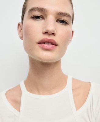 Women's Ribbed Combined T-Shirt