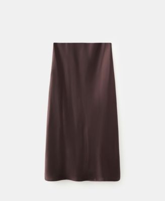 Women's Satin Long Skirt