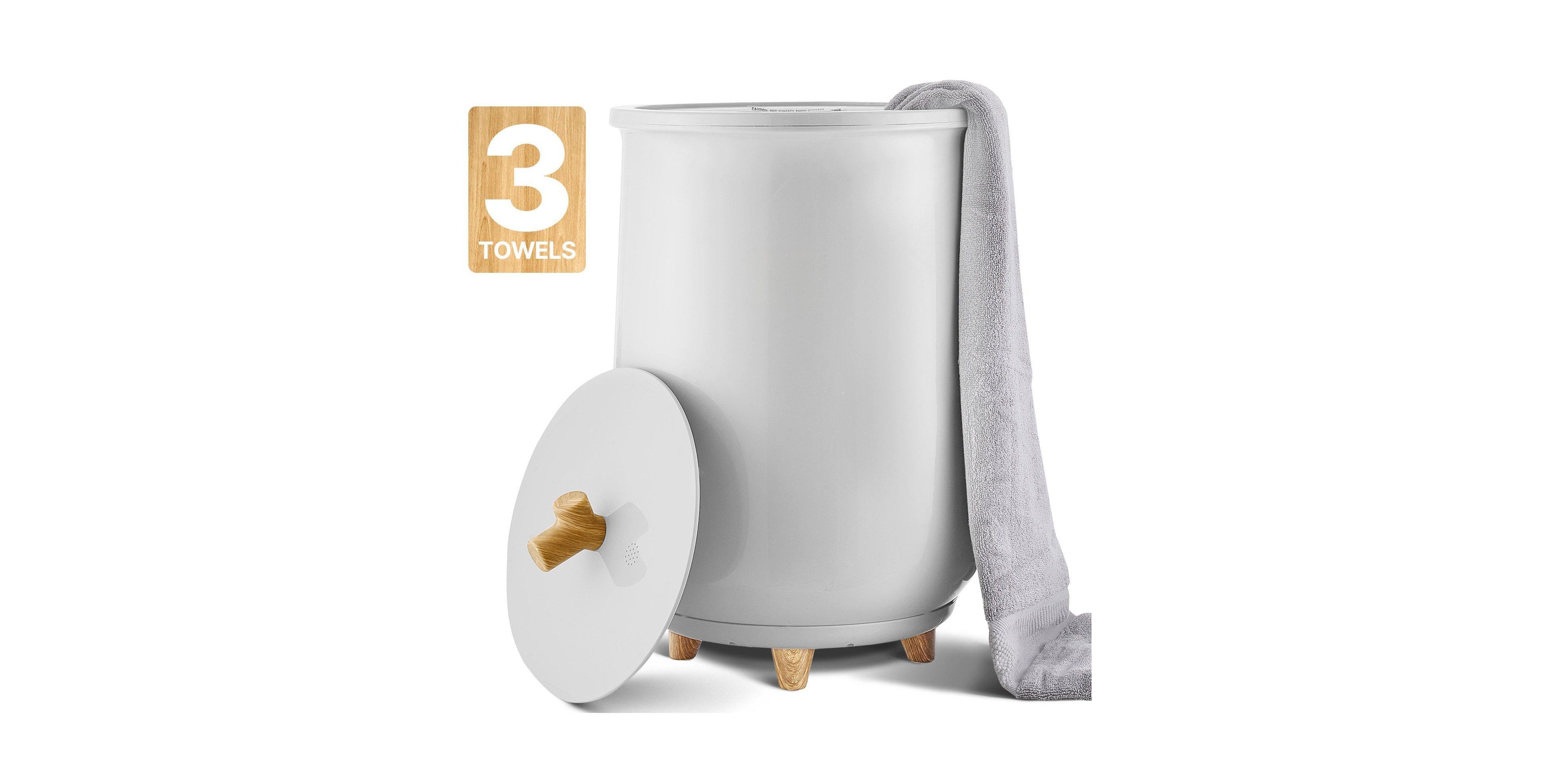 Ecooso Towel Warmers for Bathroom, Towel Warmer Bucket Auto Shut Off for Spa Fits up to 3 Oversized Bath Towels, Blankets, Clothes
