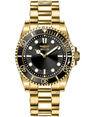Men's 49701 Pro Diver Quartz PC20S Black Dial Watch