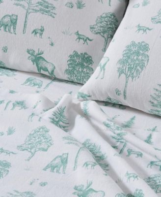 Ultra-Soft Turkish Cotton Flannel Lodge Print Sheet Set