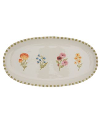 Floral Oval Platter, Exclusively at Macy's