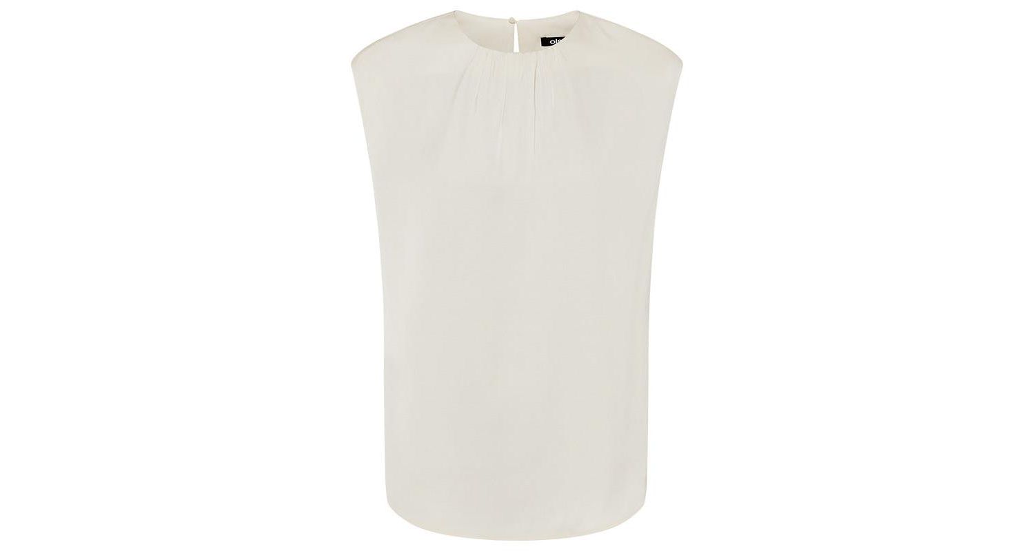 Women's Satin Effect Sleeveless Shell Top